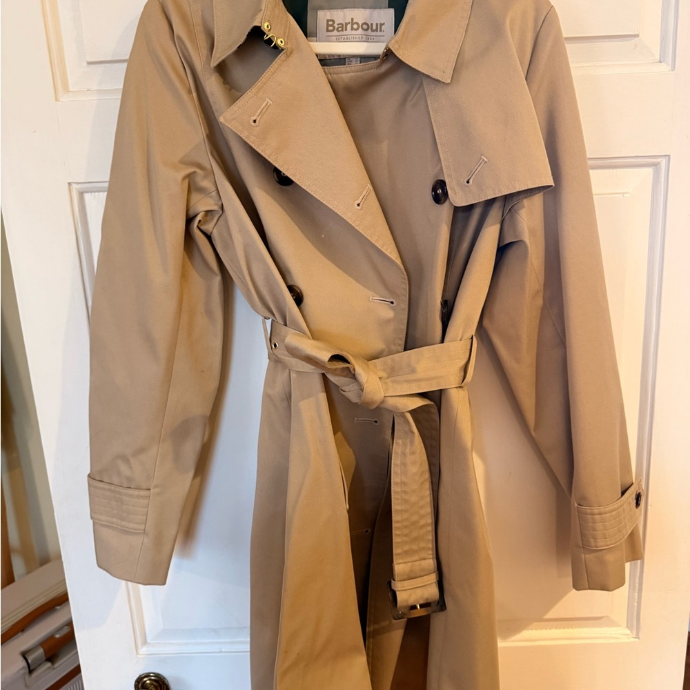Barbour Women's Beige Trench Coat (US Women’s Size 10)